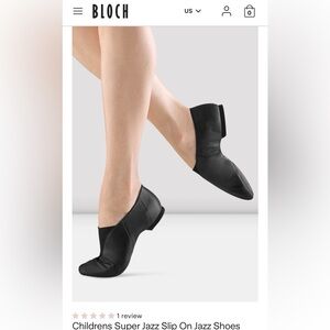 Bloch Black Kids Slip-On Loafers